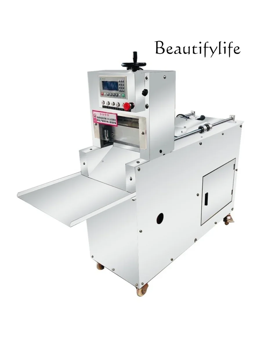 Automatic commercial numerical control beef and mutton slicer Fat beef frozen meat pork belly slicer