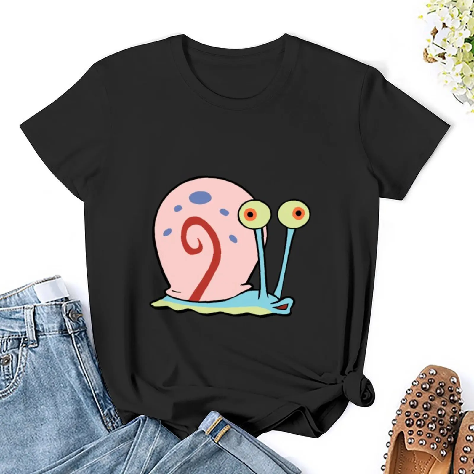Gary the Snail T-Shirt anime clothes animal prinfor shirts graphic tees customizeds oversized workout shirts for Women
