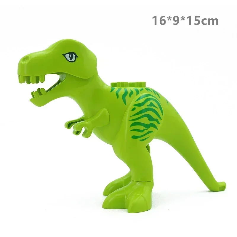 Grote bouwstenen Jurassic World Dinosaurussen Rex Figuren Zeedieren Compatibel Grote Bakstenen Educatief Kinderen Kinderspeelgoed