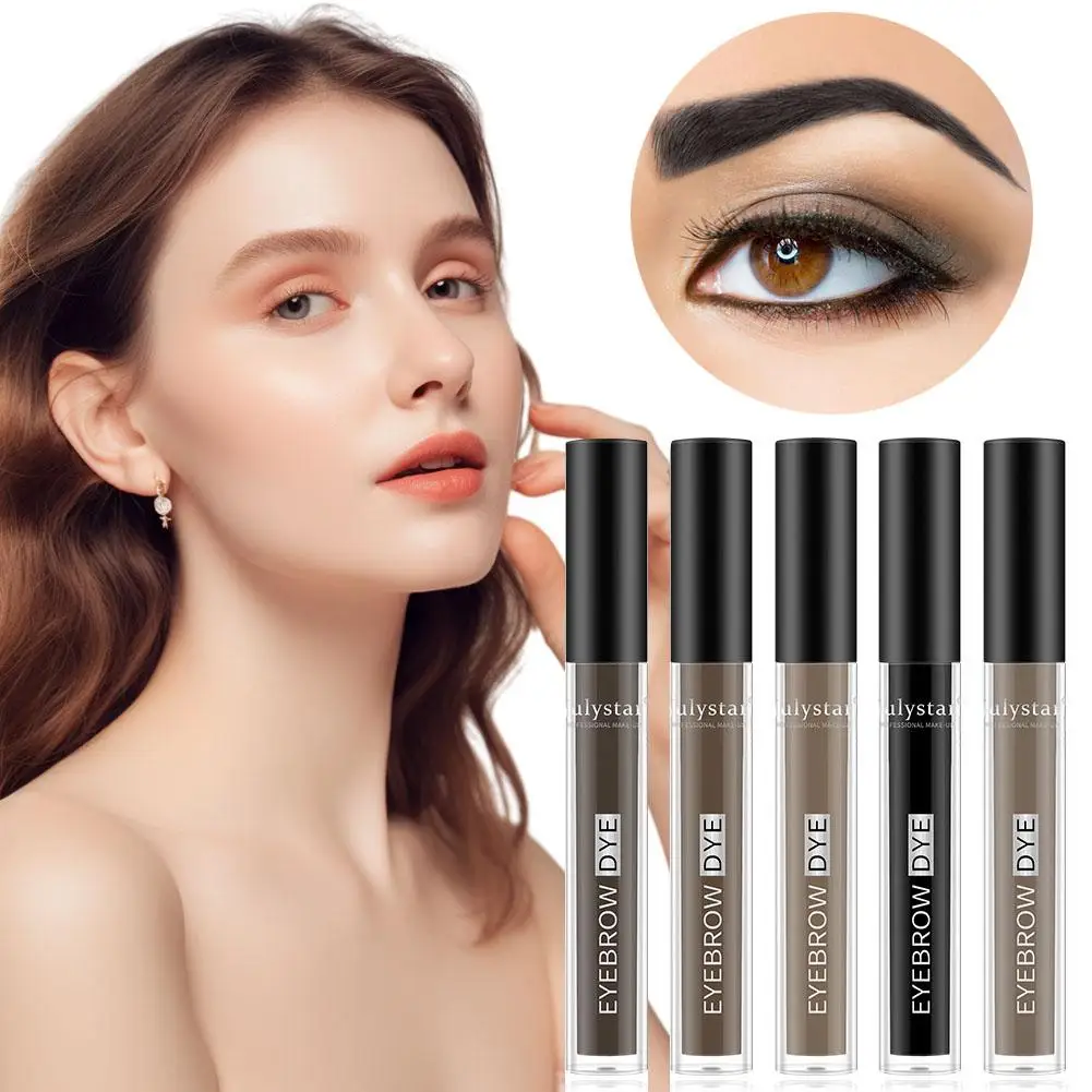 Eyebrow Cream Enhancers Waterproof Eye Brow Tattoo Tint Eyebrows Brush Ultra Tinted Makeup Gel With Brown Liquid Black Fibe H0T9