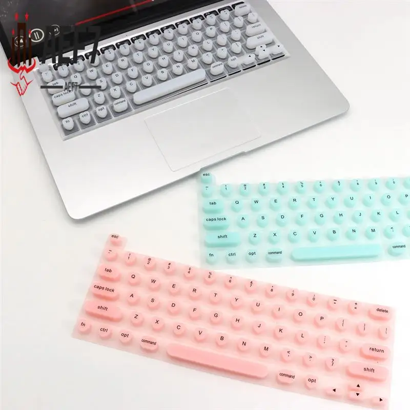 

AEF7-Silicone Keyboard Film Protective Cover Portable Long Nails Typing Keyboard Protect Silicone Pad Easy Typing