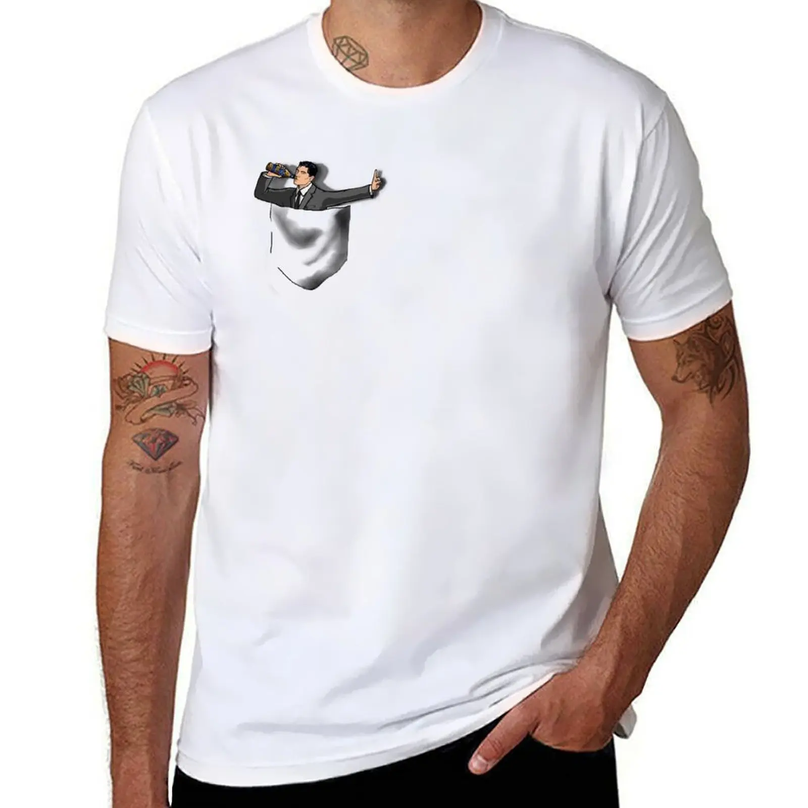 

Pocket ARCHER T-Shirt anime t shirts oversize t shirts cotton 100% T-Shirt