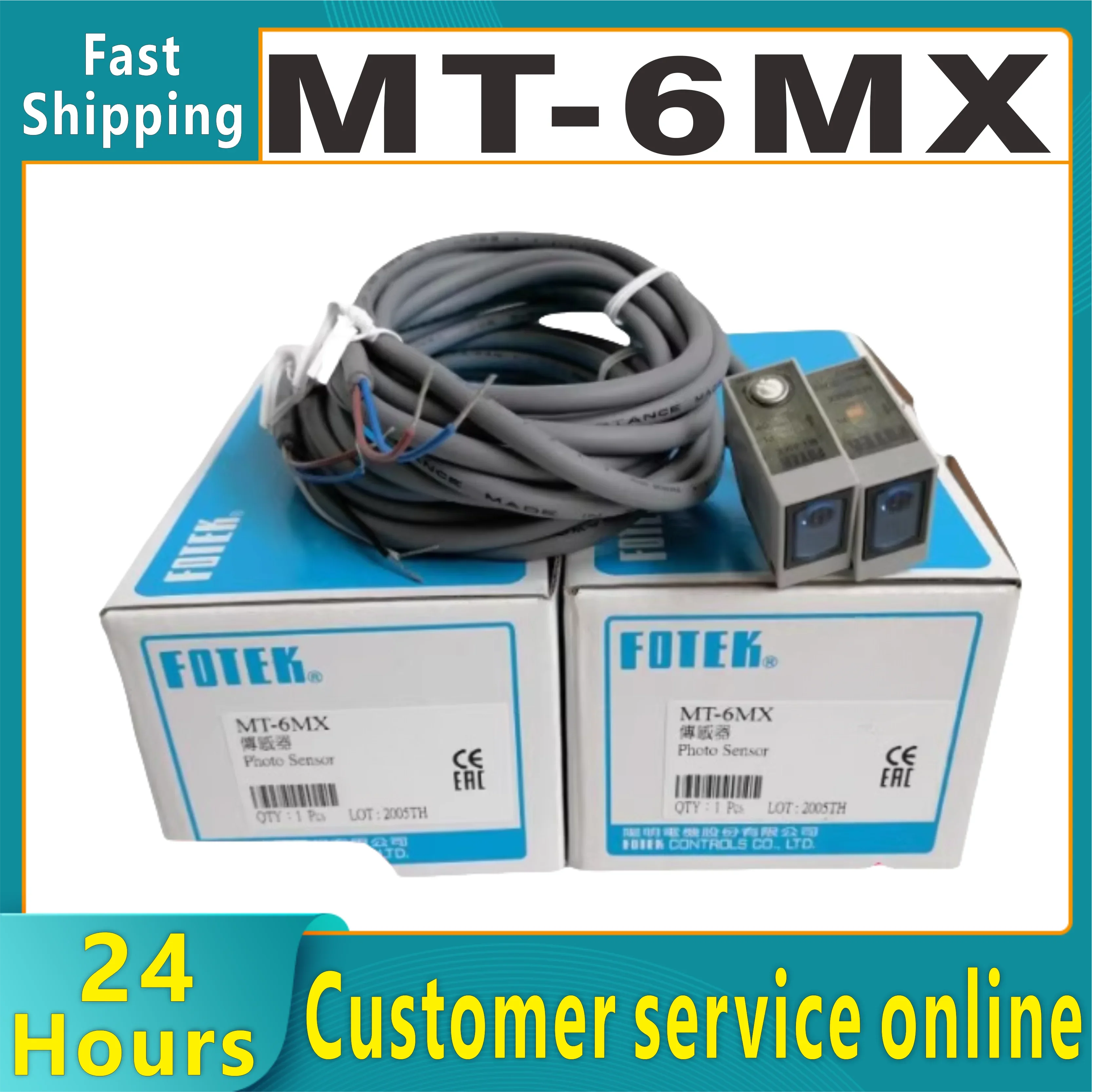 

MT-6MX светоотражающий фотоэлектрический датчик-переключатель ФОТОДАТЧИК 100% оригинал и новый