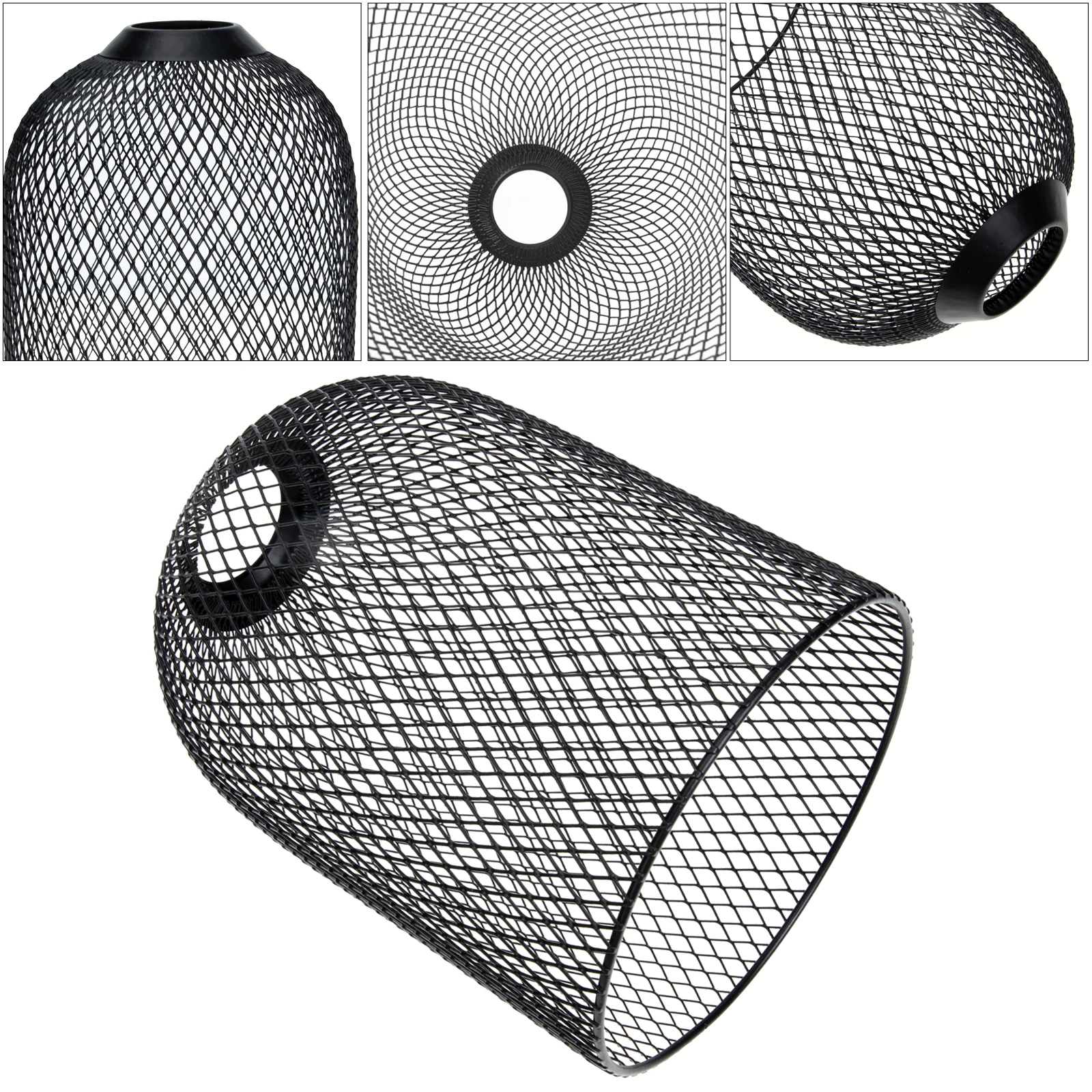 

Birdcage Chandelier Light Shade Mini Black Lamp Shade for Bedroom Table Lamp Home Office Decoration Light Shades