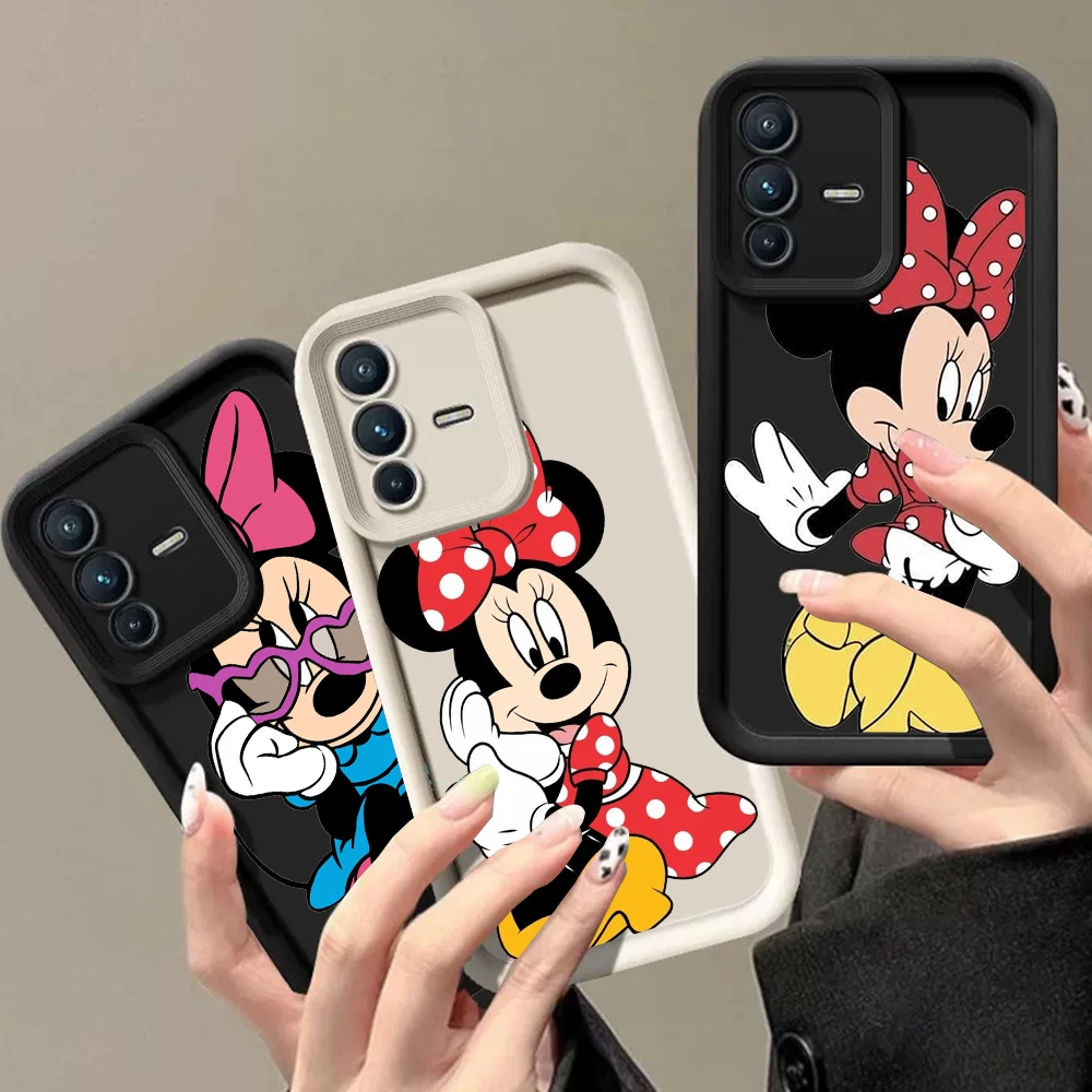 JR-8 Mickey Minnie Mouse Case For OPPO Reno 8 8T10 11 A98 A77 A77S A60 A58 A17 A17K A76 A16 A16KA94 A15 A15S A73 Find X3Pro Plus