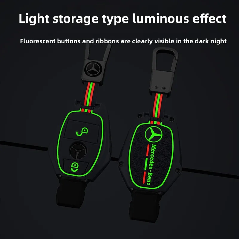 غطاء حافظة المفاتيح 2/3 زر شل فوب لمرسيدس بنز W204 W463 W176 W251 W205 A200 A260 A C R G Class GLA CLA GLK GLC CLS