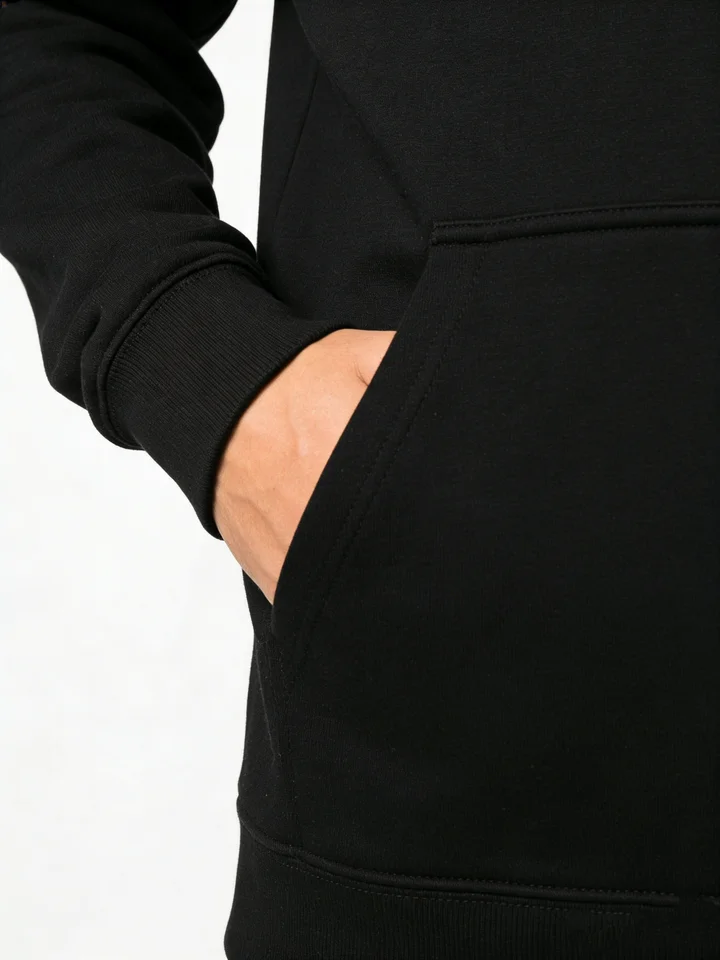 Men's Black DC Logo Star Hoodie for Winter