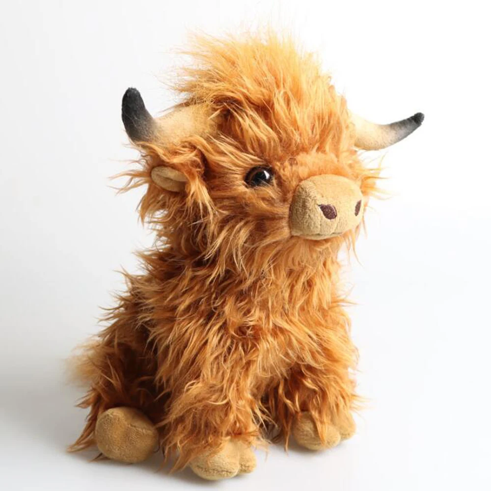 

Simulated Scottish Highland Longhair Cow Stuffed Children Plush Toy