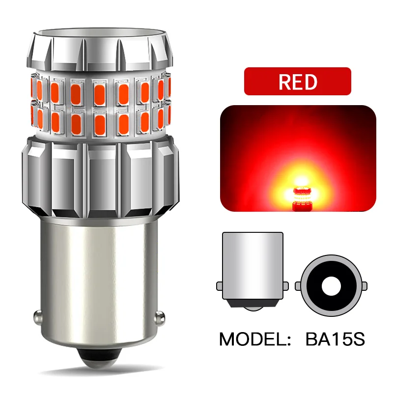 2PCS P21W P21/5W W21/5W Led-lampe T25 3157 1156 T20 BA15S 1157 BAY15D LED Canbus Licht Auto Reverse Bremse Schwanz Blinker Lampe