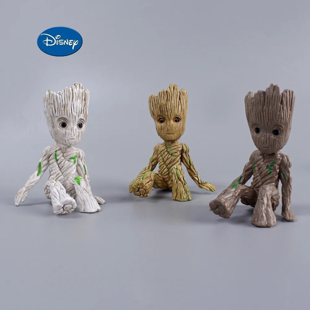 

Disney 6CM Guardians Of The Galaxy Tree Man Groot Action Toy Figure Doll Model Cartoon Mini Groot Kid Holiday party Gift