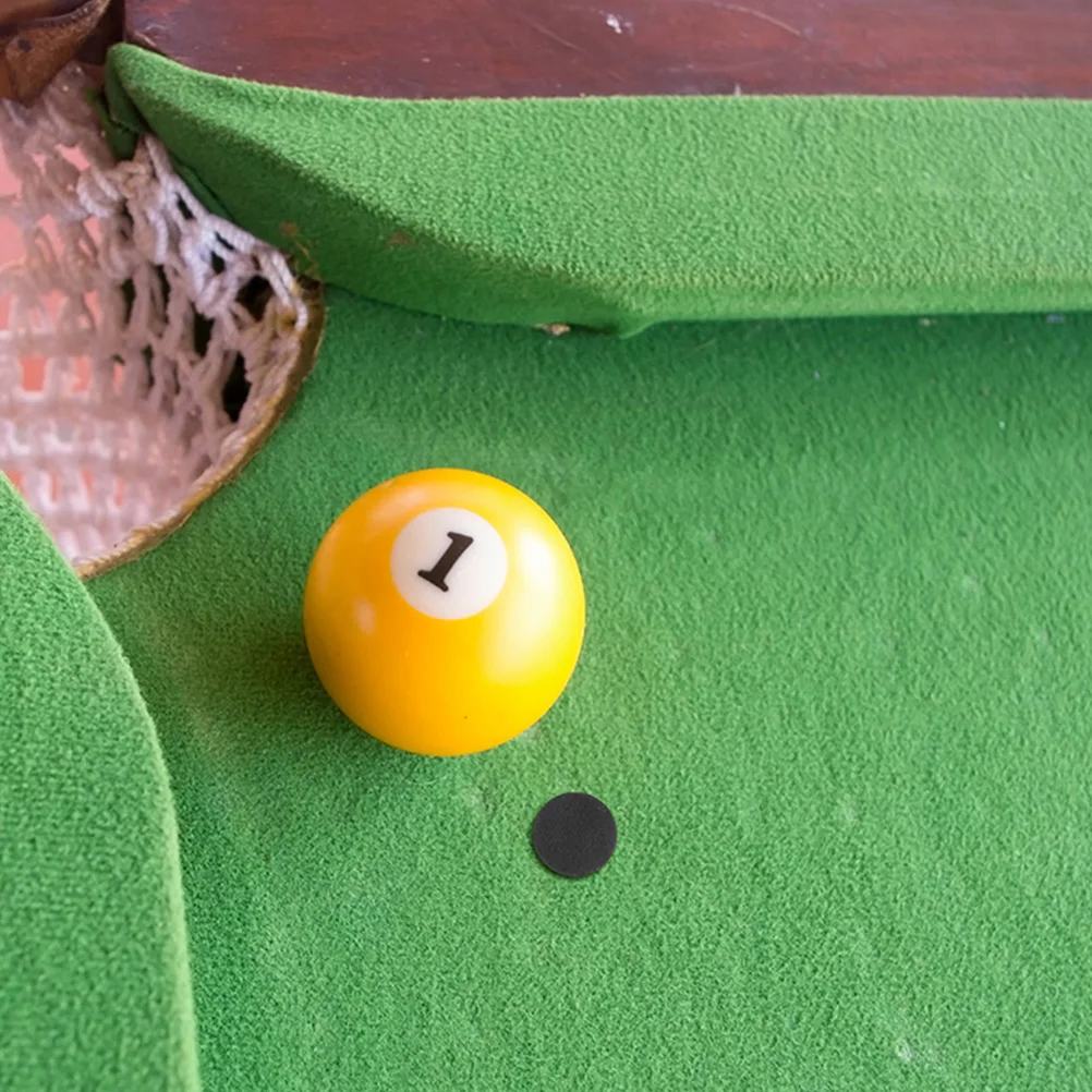 

3pcs Pool Billiards Black Spots Marker Reliable Self Adhesive Cloth Suitable Snooker Tables Accessories