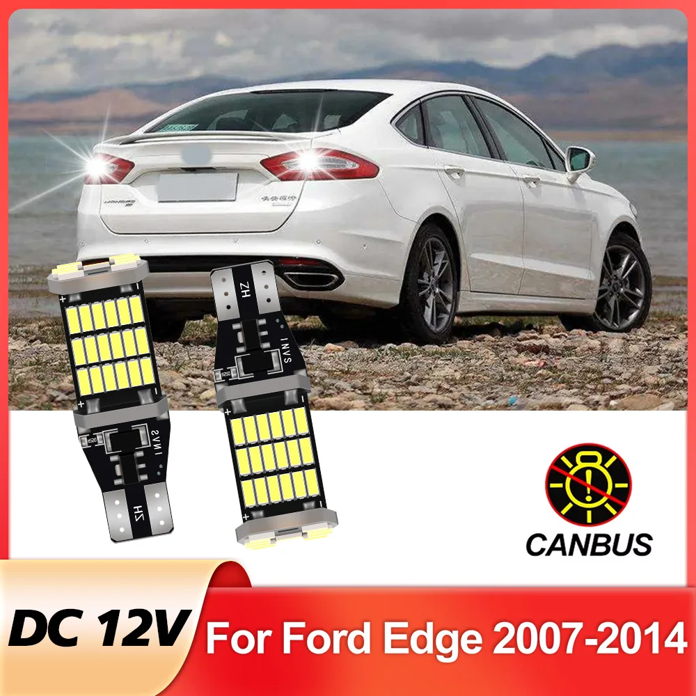 

2Pcs Canbus For Ford Edge 2007 2008 2009 2010 2011 2012 2013 2014 LED Backup Rverse Reversing Back Up Light Bulb
