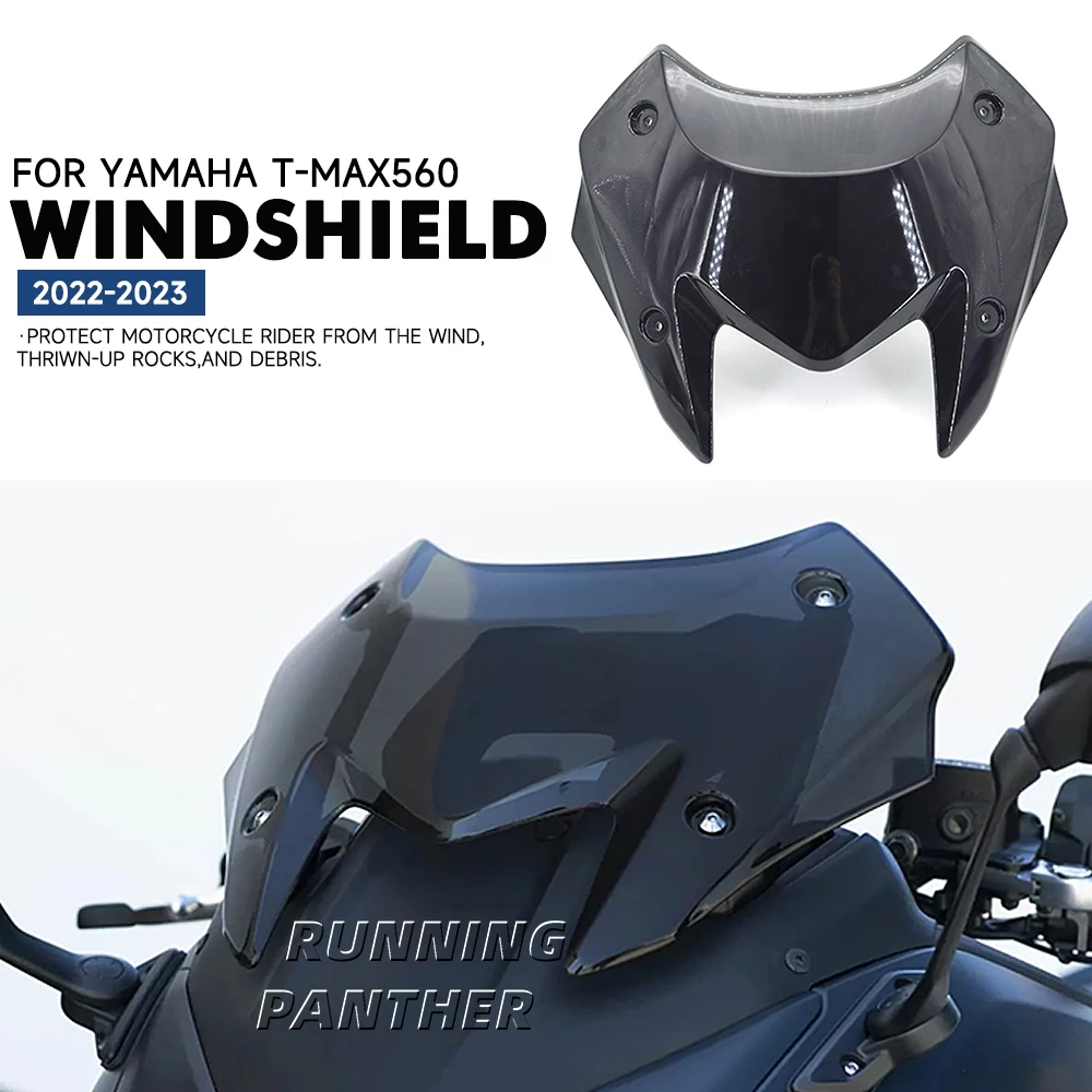 

For YAMAHA T-MAX 560 Motorcycle Accessories Windshield Windscreen Visor Deflector 2022 2023 TMAX560 T-MAX560 TMAX 560 New