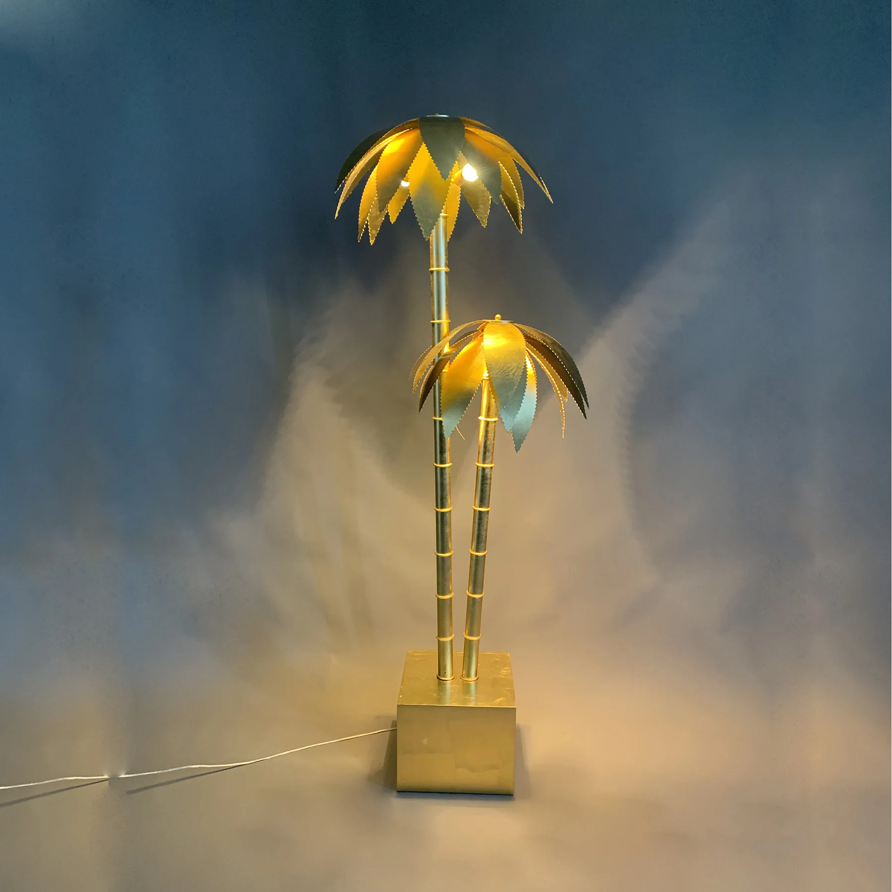 Postmodern Coconut Tree Luxury Sales Office Model Room Lobby Floor Lamp