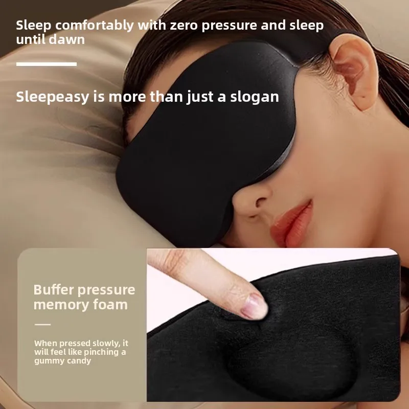 3D Full Shading Sleep Eye Mask, Zero Pressure Soft Breathable Nap Mask for Relaxation & Eye Fatigue Relief