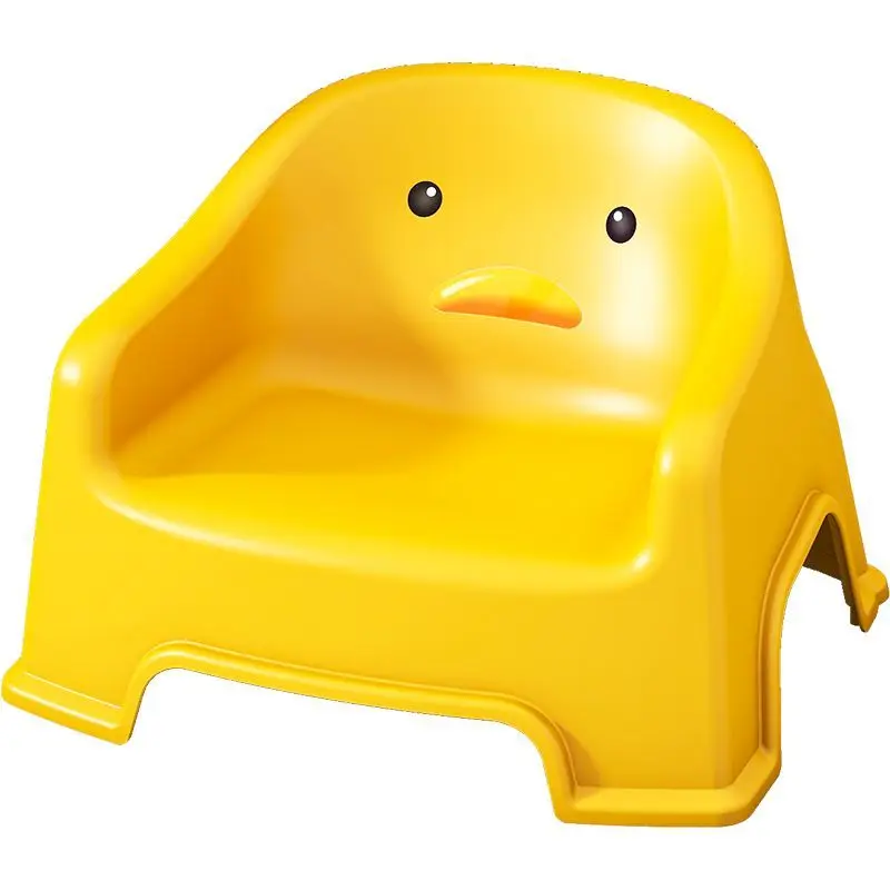 

Утолщенный детский маленький стульчик со спинкой, нескользящий и противоскользящий, милый маленький табурет с рисунком из мультфильма, маленькая скамейка для ванной комнаты