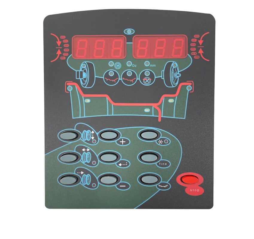 

Wheel balancer key plate for Hofmann JOHNBEAN Balancer 9455 Display Board 1PC