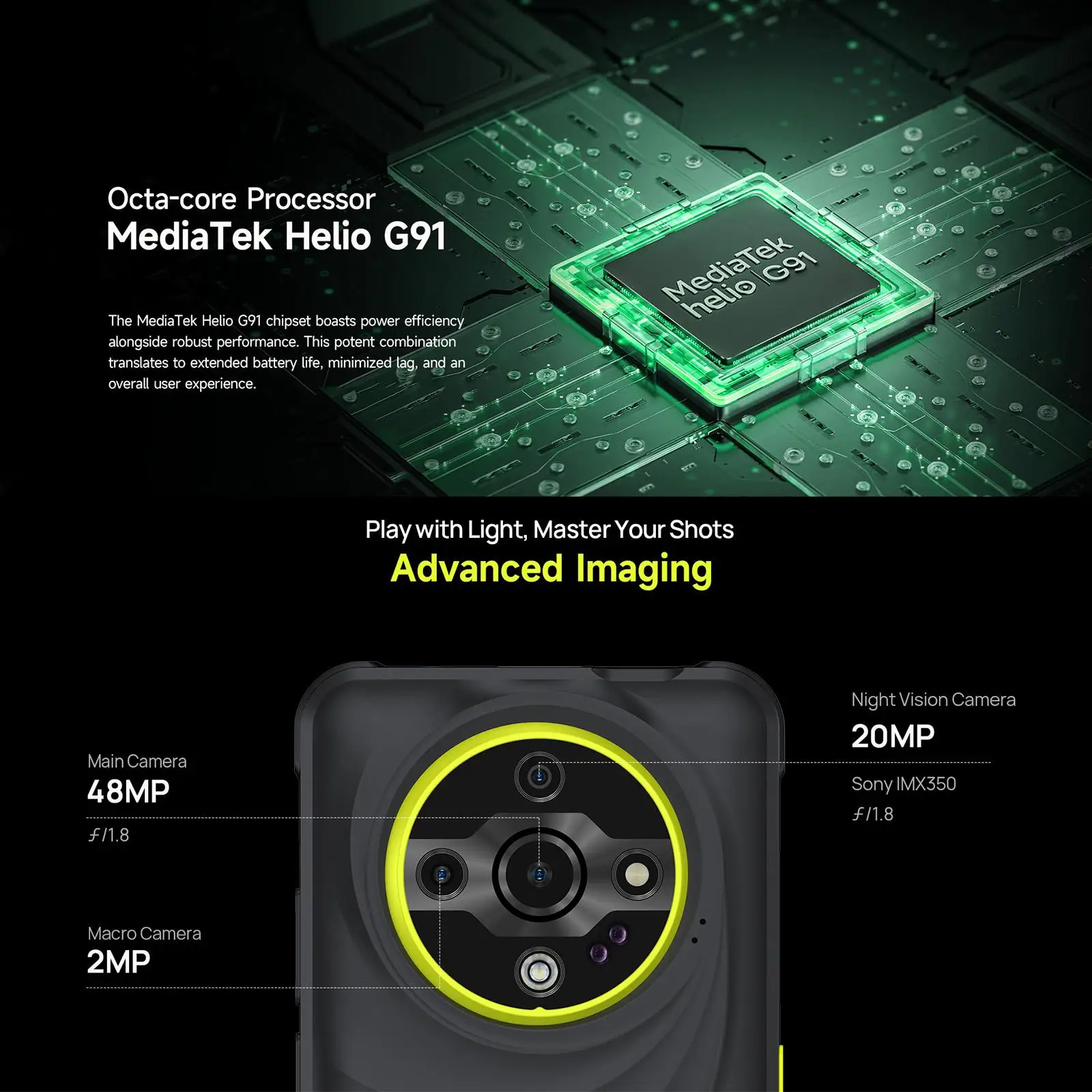 Ulefone Armor X31 Rugged Smartphone 6GB+128GB 6.56” 48MP Camera Night Camera 6050mAh Battery Android 14 NFC Global Version