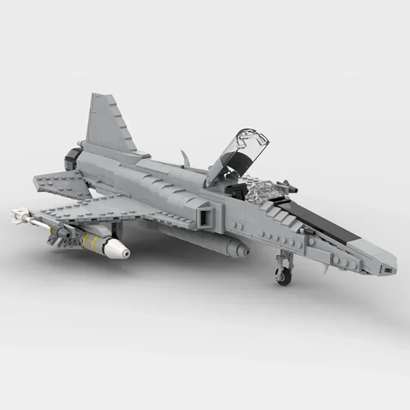 Bloques de construcción Moc, modelo de combate militar 1:35, tecnología Tigershark de F-20, bloques modulares, regalos, juguetes de Navidad, conjuntos DIY de montaje