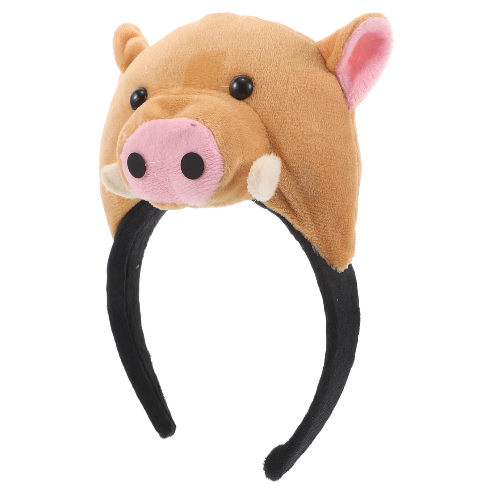 1-delige kindervarkenshoofdband bruin zacht doek materiaal schattig cartoon dier oorontwerp ideaal voor feestprestaties cosplayaccessoire