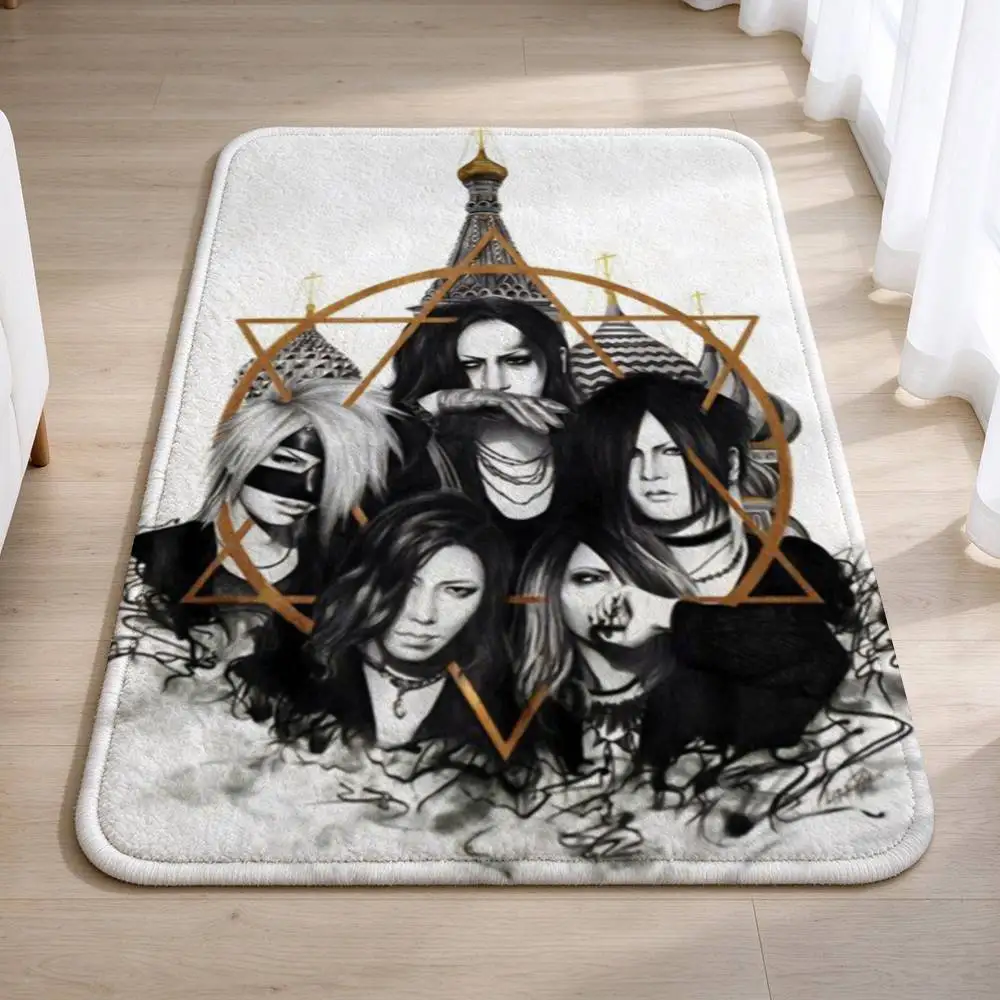 R-Ruki Visual Kei Rock the G-GazettE Home Decor Short Plush Floor Mat, Non-Slip & Easy to Clean for Multi Doorways