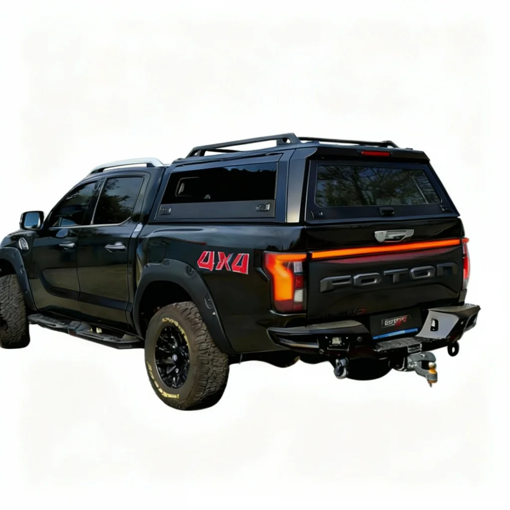 

Стальной алюминиевый жесткий тент-кунг для пикапа 4x4 с двойной кабиной и окнами для Foton Tunland