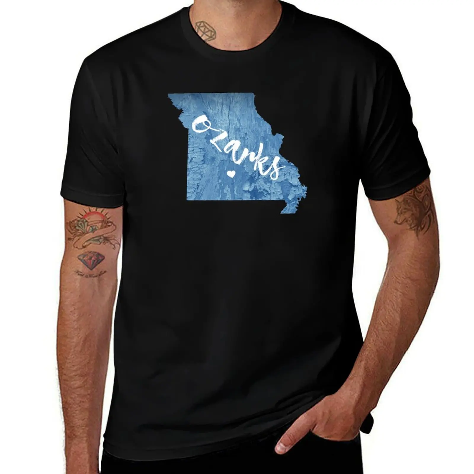 

Ozarks, Missouri Wood Grain T-Shirt men t shirt cotton 100% man t shirts high quality luxury brand t shirt man luxury T-shirt