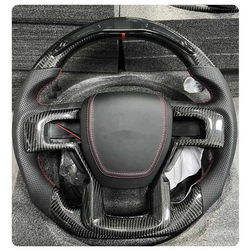 

Raptor F-150 2019 2020 2021 2022 2023 2024 Display Alcantara Suede Carbon Fiber Steering Wheel Automotive Interior