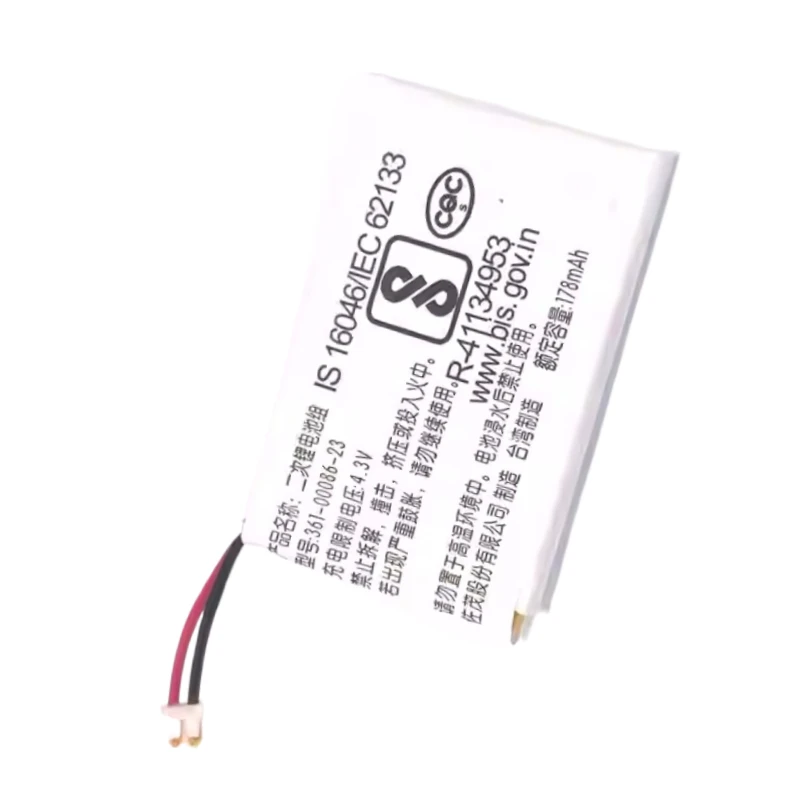 New 361-00086-23 3.8V 178mAh High Quality Battery for Garmin Vivoactive 4 Approach G10 361-00086-23 Watch Battery