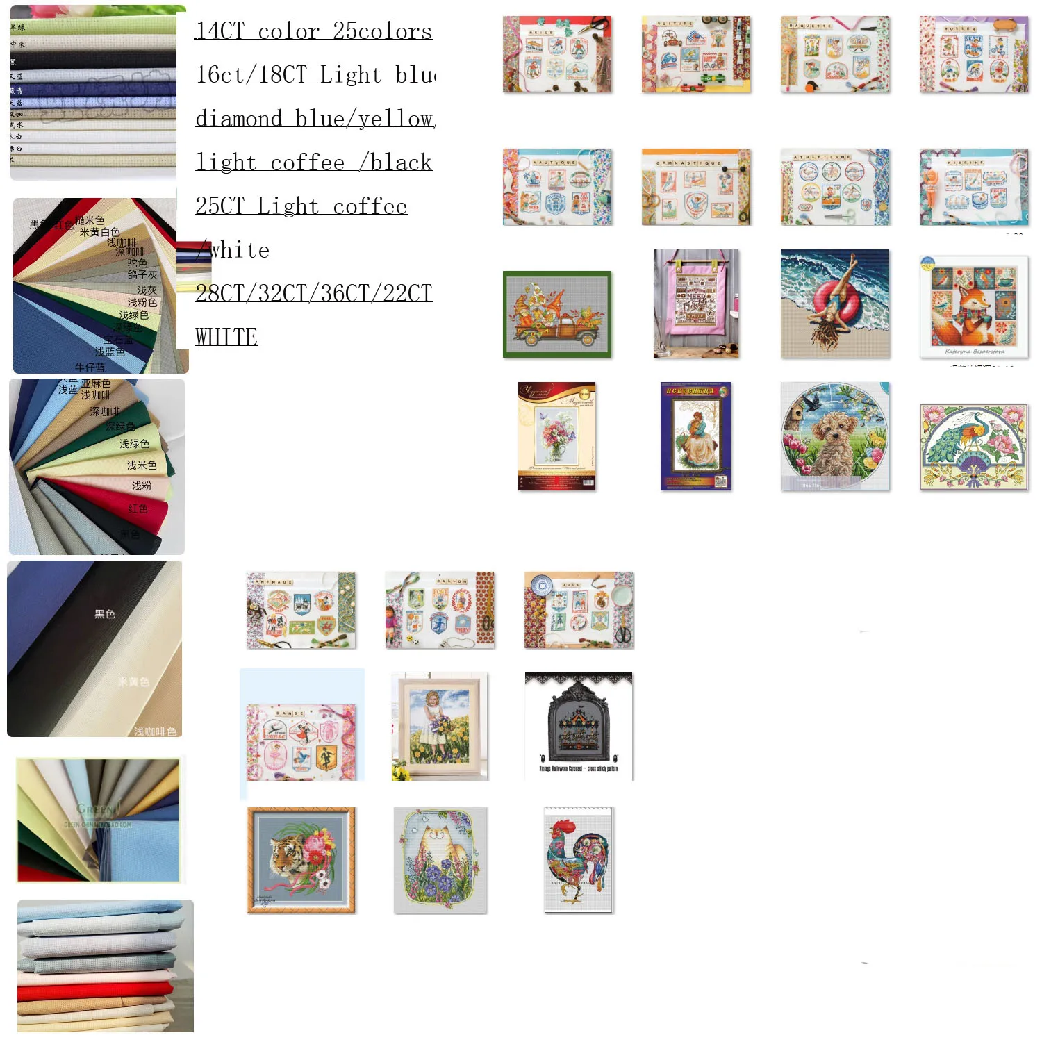Cross Stitch Kit  Smiling Cat in the Flowers 29-33 Cross stich Kits Homfun Craft Cross Stich Painting Decorations For Home