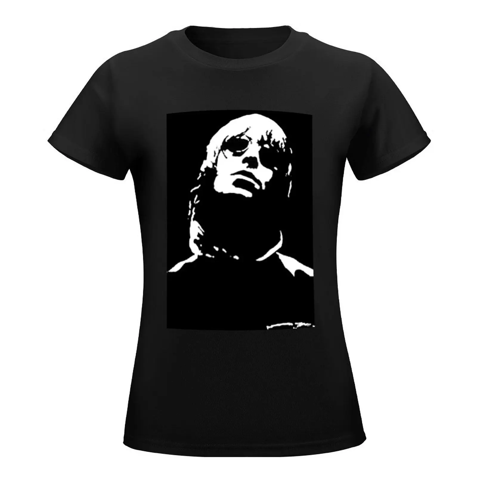 Camiseta de Liam Gallagher Art para mujer, camisetas gráficas, ropa linda, tops bonitos, ropa para mujer, camiseta, vestido largo