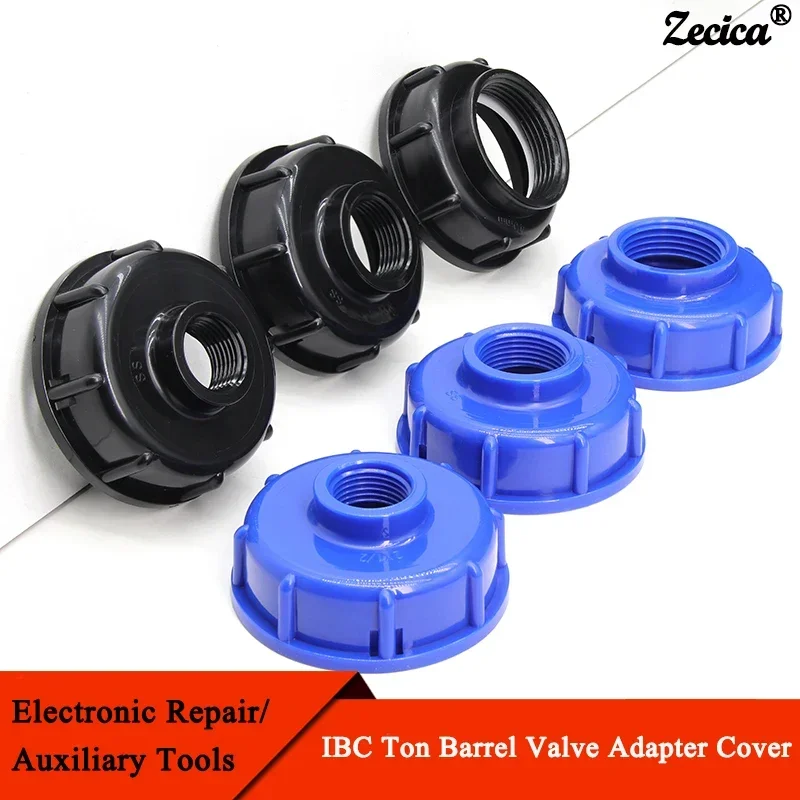 

IBC Ton Barrel Valve Adapter Cover S60 Thread Cap 1/2" 3/4" 1" Garden Irrigation Valve Fitting Connector Food Grade