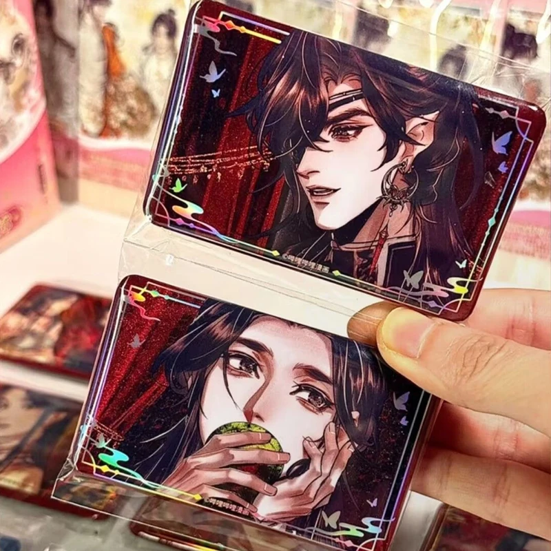 2 قطعة/مجموعة 2026 الساخن أنيمي السماء الرسمية نعمة دبابيس تيان غوان Ci فو التلبيب دبابيس هوا تشنغ شيه ليان الكرتون مستطيل شارة #1