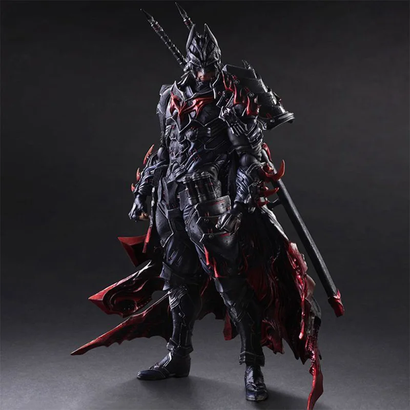 Play Arts Kai Marvel Bushido Batman Action Figure 2017 Play Arts BUSHIDO BATMAN 27 cm Modelo colecionável Brinquedos Presentes para namorado