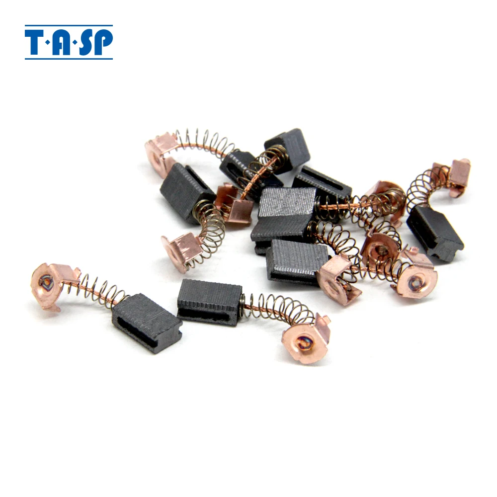 TASP 5 Pairs G720 Carbon Brushes 5x8x12mm for Black Decker G720-B3 GR750K PF600-B3 Angle Grinder Motor Power Tool Spare Parts