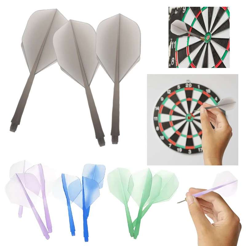

3PCS Integrated Dart Flights And Shafts Anti Fall Professional Darts Plastic Integrated Shaft Flights Combo Dart Accessory Set