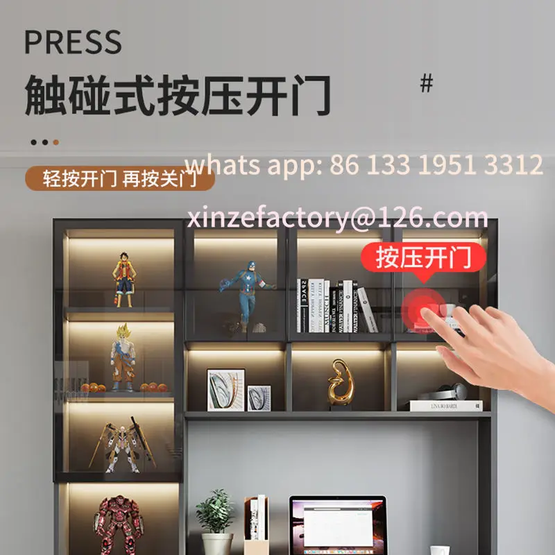 

Bookshelf all-in-one table, light luxury desk, computer desk, home desktop writing desk, student study table