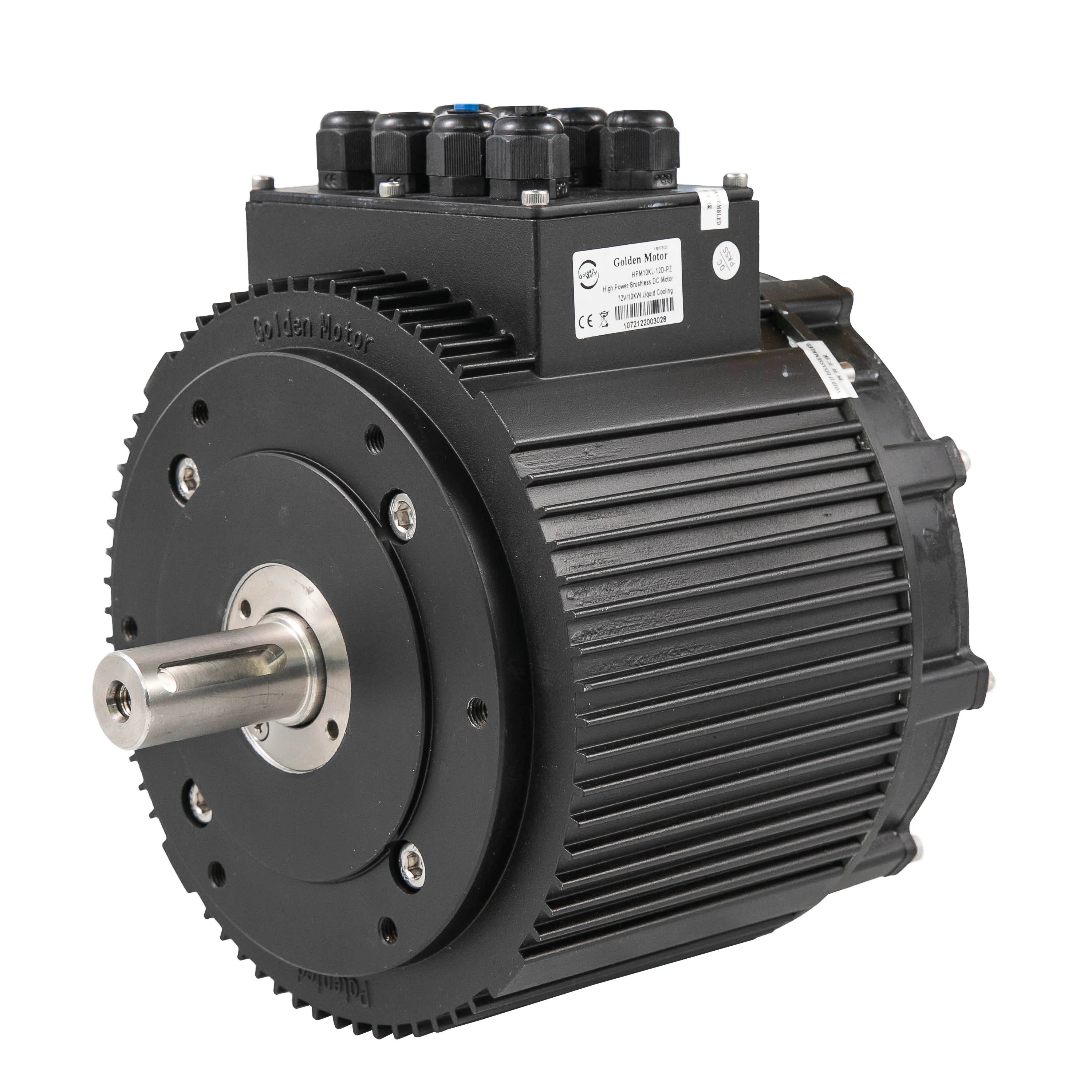 10kW PMSM Motor 48V-72V: 85N.m Peak Torque Air/Liquid Cooled for Electric Motorcycle & Vehicle Conversion | IP65 Mid Drive
