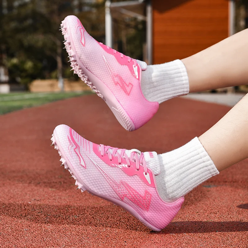 Running Sprint Shoes Lightweight Training Athletic Sport Long Jump Track and Field Spikes Spiked Match Shoes Racing Sneakers