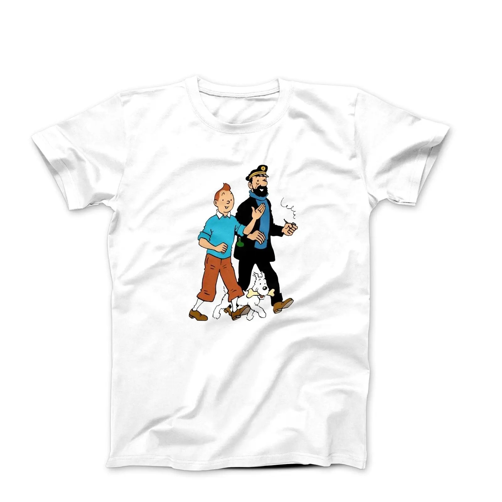 Walking With Captain Haddock Comics T-Shirt long sleeves