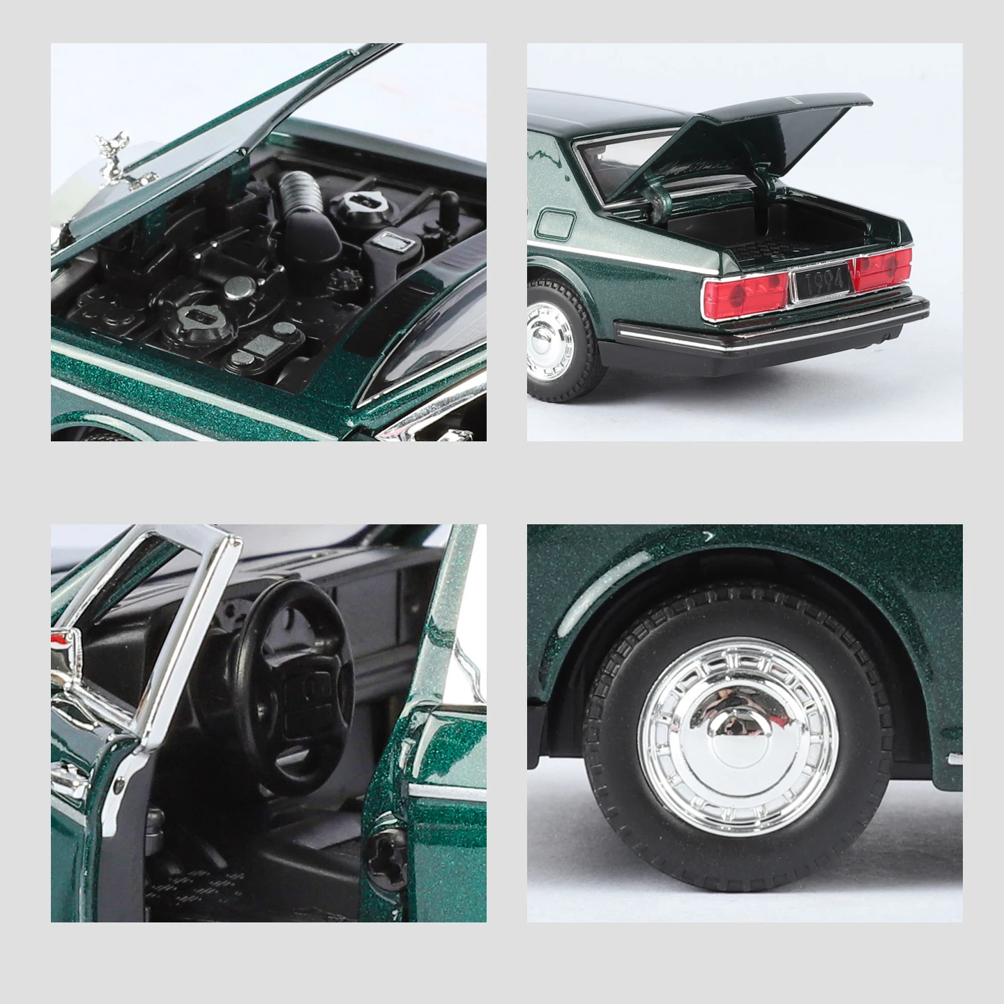 1:32 Rolls Royce Silver Seraph Alloy Model Car Toy Diecasts Casting Pull Back Sound and Light Car Toys For Children Vehicle