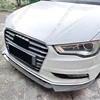 フロントバンパースポイラー下唇ブレードスプリッタープロテクターアウディ A3 S3 8V フェイスリフト前 2013-2016 TDI TFSI サルーン外部修理された 4