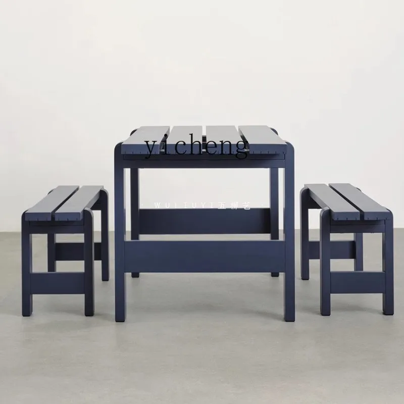CZ-10 Outdoor Table and Chair Minimalist Color Matching Table and Chair Combination Gym Rest Stool