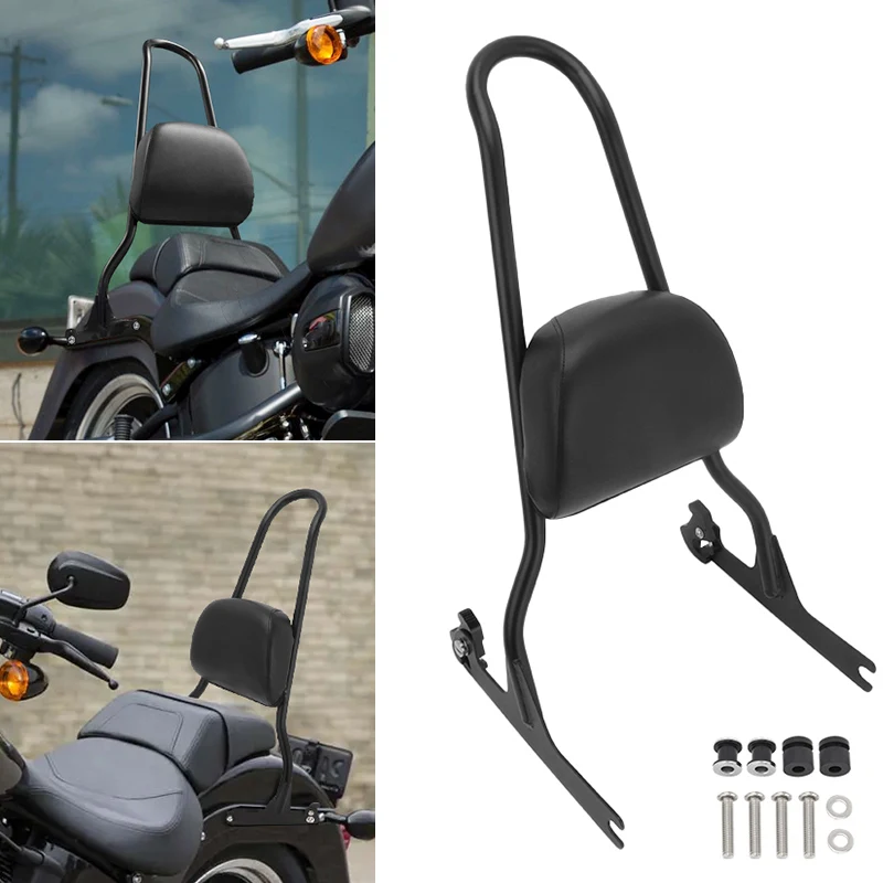 

Motorcycle Sissy Bar Rear Passenger Backrest For Harley Softail Custom Springer FXST FXSTC FXSTB Fat Boy FLSTF 06-up