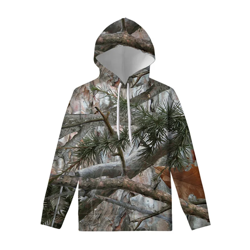 Hunting Camo 3d Print Hoodie Men Women Tree Leaf Pattern Hoody Cool Long Sleeve Hoodies Street Loose Pullover Swearshirts