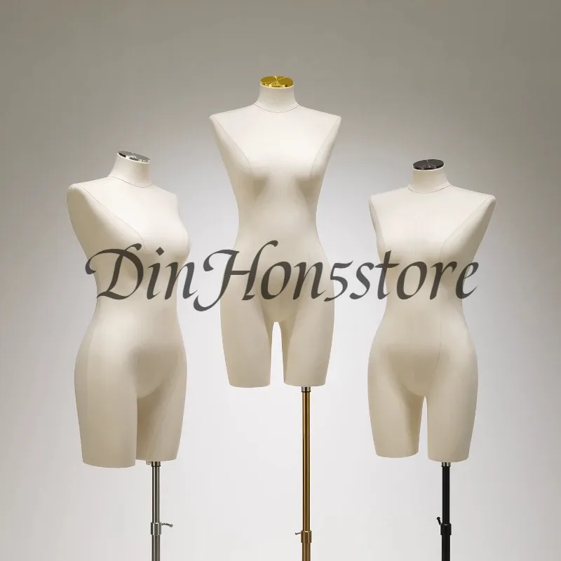 New style white Long-Legged mannequin vêtement femmes dress form A female dummy half body for clothes display