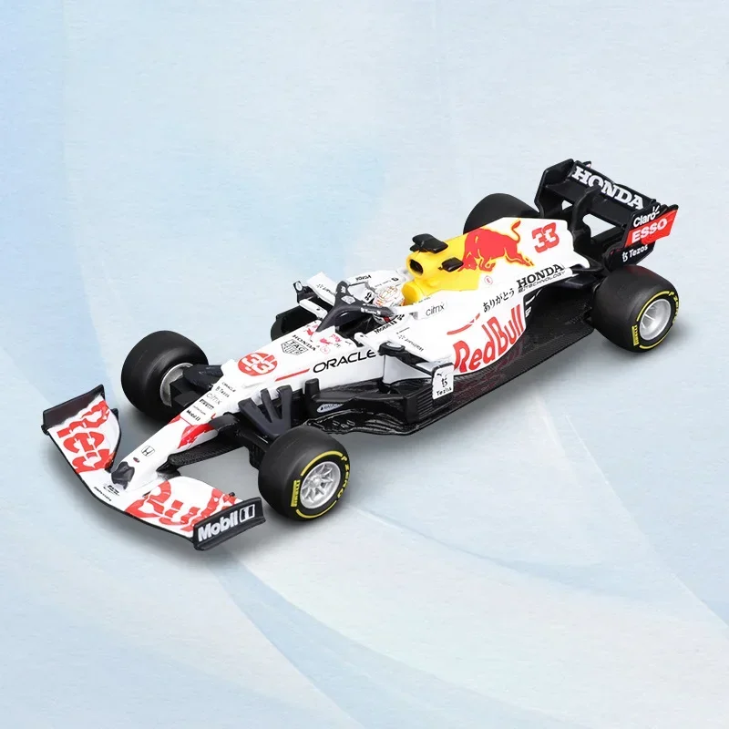 In Stock Bburago F1 1:43 Red Bull Rb16B Turkish Special Livery Alloy Miniature Diecast Model RB16 Formula Car Toy Christmas Gift