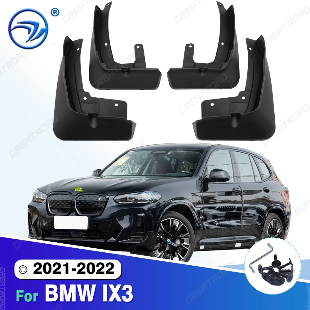 

4Pcs Durable ABS Mud Flaps For 2021-2022 BMW IX3 Car Mud Flaps Fender Guards Easy Install Auto Accessories