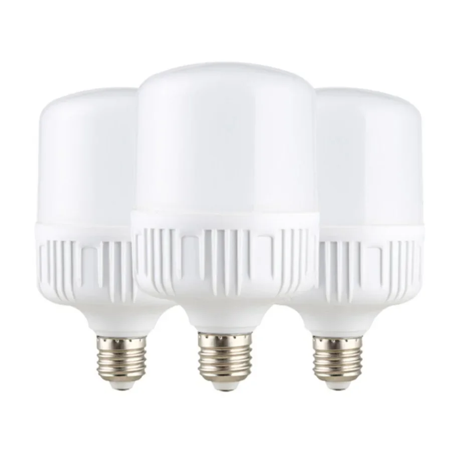 100W LED Screw Mouth Light E27 220V Non Flickering High Brightness White Light Eye Protection High Heat Dissipation Light Bulb
