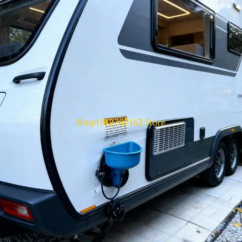 

547B 2pcs Efficient 3D Printed Funnel For RVs Water Refilling Modern Design